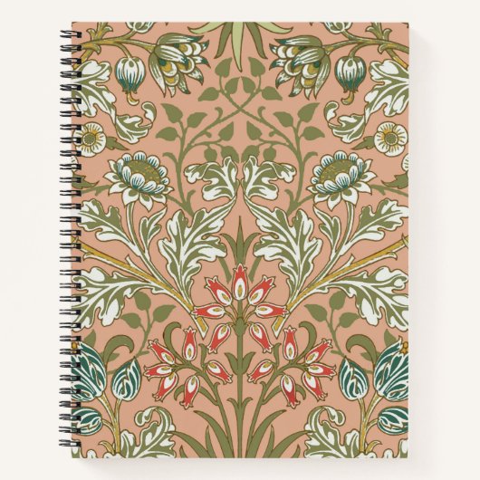 Carnet William Morris Hyacinth Flower Rose Art (Devant)