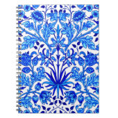 Carnet William Morris Hyacinth Imprimer, Cobalt bleu et b (Devant)