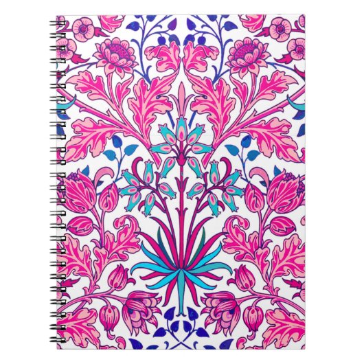 Carnet William Morris Hyacinth Imprimer, rose Fuchsia (Devant)