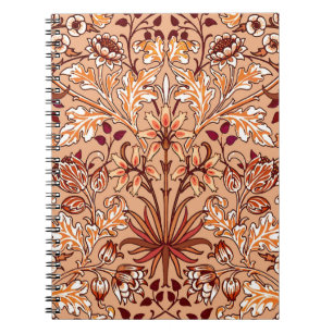 Carnet William Morris Hyacinth Print, Brown et Beige