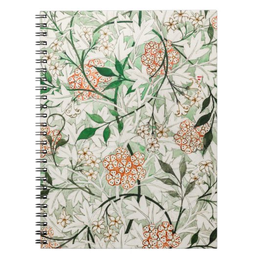 Carnet William Morris Jardin de Jasmin Fleur Classique (Devant)