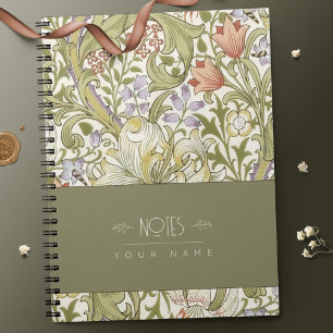 Carnet William Morris Lily Art Nouveau Floral Pattern