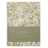 Carnet William Morris Lily Art nouveau motif floral (Devant)