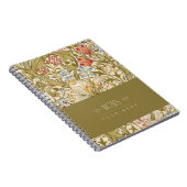 Carnet William Morris Lily Art Nouveau Motif Floral Non (Côté Droit)