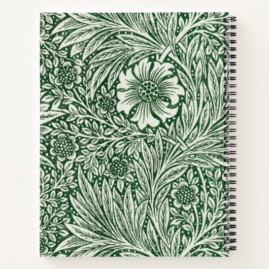 Carnet william morris marigold fleurs vertes (Dos)