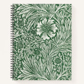 Carnet william morris marigold fleurs vertes (Devant)