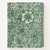 Carnet william morris marigold vert floral fleur (Dos)