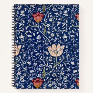Carnet William Morris Medway Tulipe Bleue Florale Art