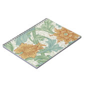 Carnet William Morris modèle floral à tige unique (Côté gauche)