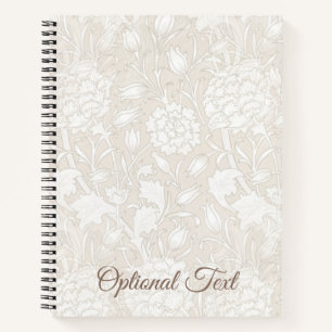 Carnet William Morris Motif Floral à Sepia