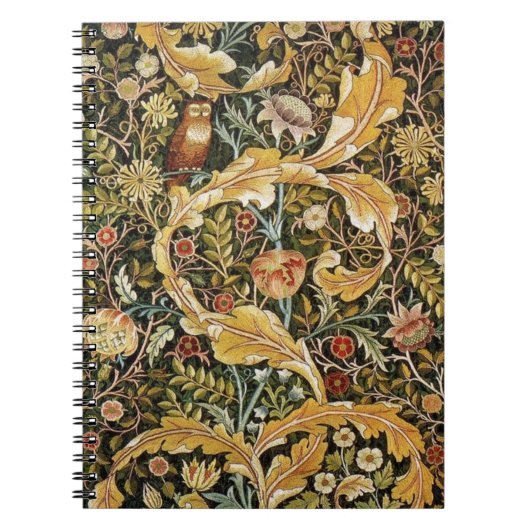 Carnet William Morris Owl et Acanthus (Devant)