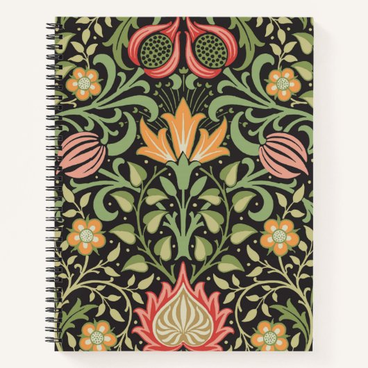 Carnet William Morris Persian Floral Antique (Devant)