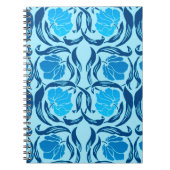 Carnet William Morris Pimpernel, Denim & Bleu clair (Devant)