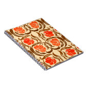 Carnet William Morris Pimpernel, Mandarin Orange & Brown (Côté Droit)