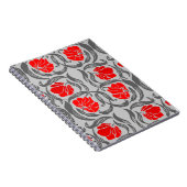 Carnet William Morris Pimpernel, Silver Grey et Red (Côté Droit)