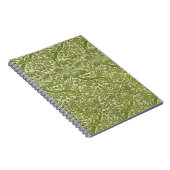 Carnet William Morris Rose et chardon vert floral (Côté Droit)