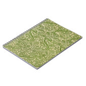 Carnet William Morris Rose et chardon vert floral (Côté gauche)