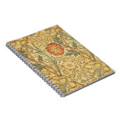 Carnet William Morris Rose Flower Fond d'écran Motif (Côté Droit)