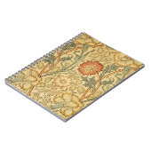 Carnet William Morris Rose Flower Fond d'écran Motif (Côté gauche)