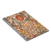 Carnet William Morris Rose Flower Fond d'écran Motif (Côté Droit)