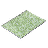 Carnet William Morris Saule Fleur Classique Vert (Côté gauche)
