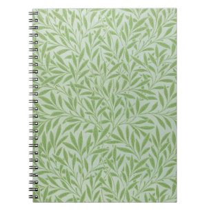 Carnet William Morris Saule Fleur Classique Vert