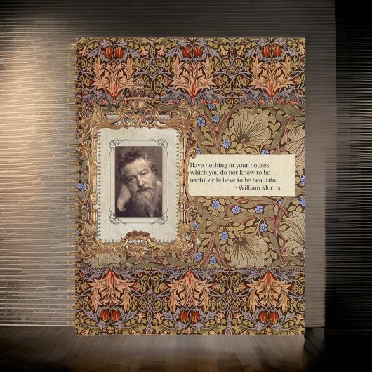 CARNET WILLIAM *MORRIS SNAKEHEAD OR FLORAL ROUGE