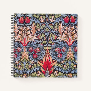 Carnet William Morris Snakeshead Floral Art Nouveau