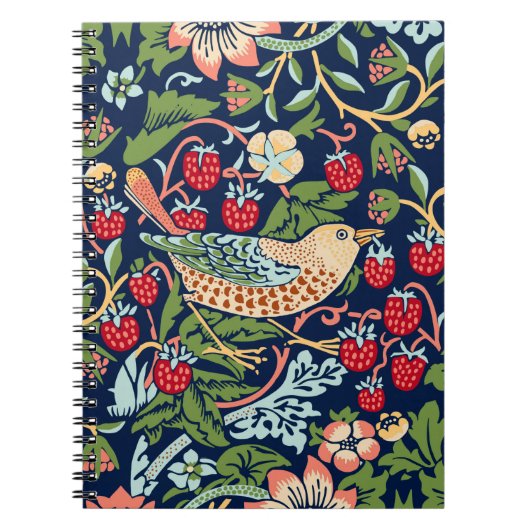 Carnet William Morris Strawberry Thief (Devant)