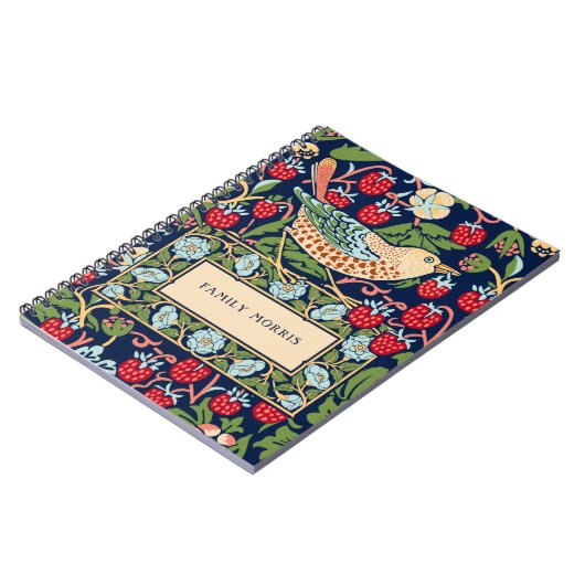Carnet William Morris Strawberry Thief (Côté gauche)
