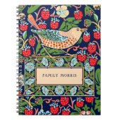 Carnet William Morris Strawberry Thief (Devant)