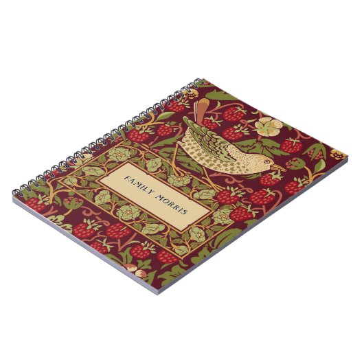 Carnet William Morris Strawberry Thief (Côté gauche)