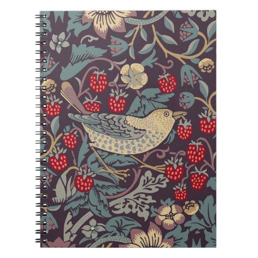Carnet William Morris Strawberry Thief (Devant)