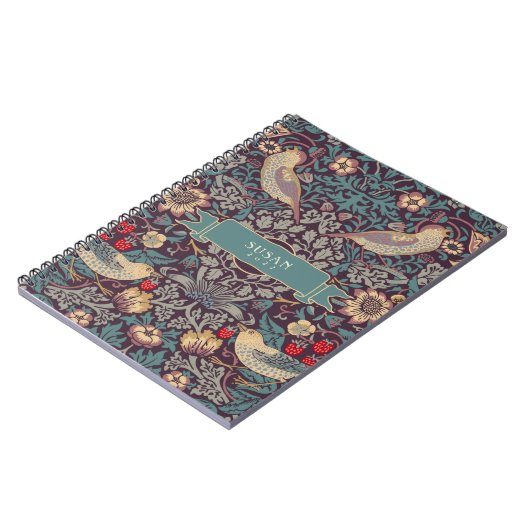 Carnet William Morris Strawberry Thief (Côté gauche)