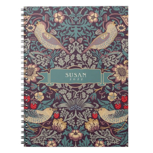 Carnet William Morris Strawberry Thief (Devant)