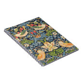 Carnet William Morris Strawberry Thief Motif floral (Côté Droit)