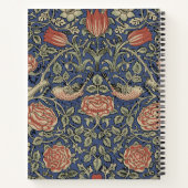 Carnet William Morris Tudor Fond d'écran Rose (Dos)
