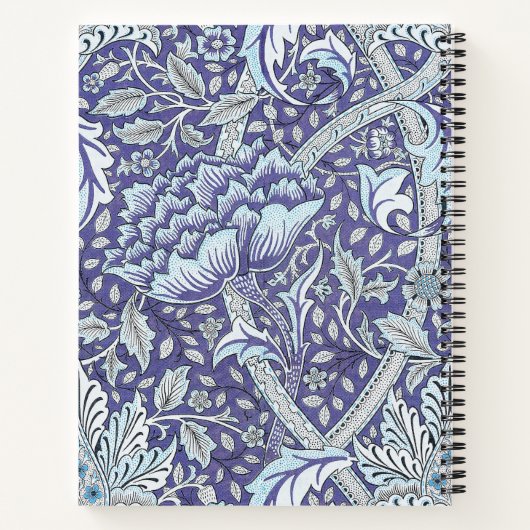 Carnet William Morris Windrush fleurs bleues (Dos)