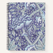 Carnet William Morris Windrush fleurs bleues (Devant)
