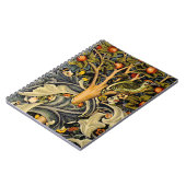 Carnet William Morris Woodpecker Tapestry Arts & Artisana (Côté gauche)