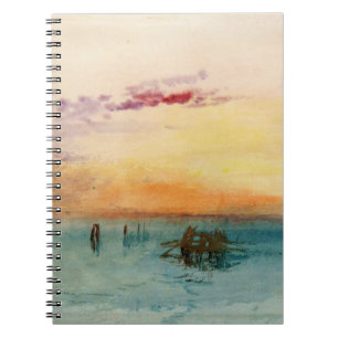 Carnet William Turner - Le lagon près de Venise au couche
