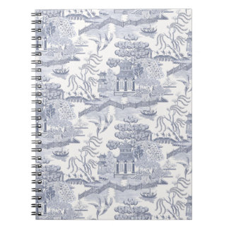 Carnet Willow bleu en bleu gris