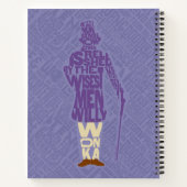 Carnet Willy Wonka Citation Silhouette (Dos)