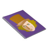 Carnet Willy Wonka Stenciled Face Graphic (Côté Droit)