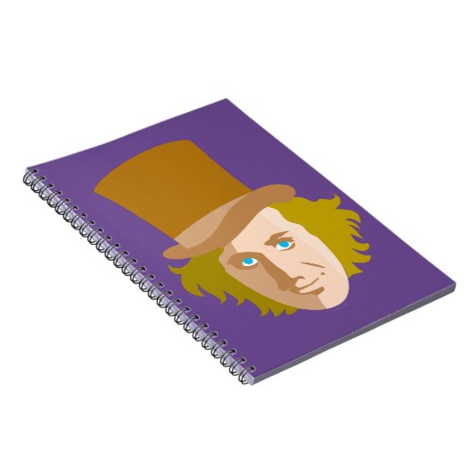 Carnet Willy Wonka Stenciled Face Graphic (Côté Droit)