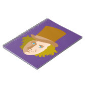 Carnet Willy Wonka Stenciled Face Graphic (Côté gauche)