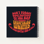 Carnet Willy Wonka Typographie Casquette (Dos)