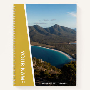 Carnet Wineglass Bay, Tasmanie, Australie, Or