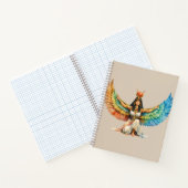 Carnet Winged Egyptian Goddess Mythology Inspired Design (Intérieur)
