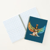 Carnet Winged Egyptian Goddess Mythology Inspired Design (Intérieur)